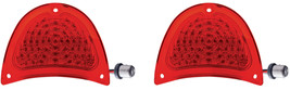 1957 Chevy Belair 150 210 Rear Red LED Tail Light Lens Kit Set Of 2 Pair Lenses - £66.83 GBP