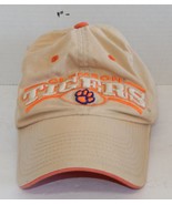 NCAA University Of Clemson Tigers Adjustable Hat Cap New Era Tan - $15.69