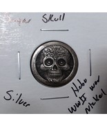 HOBO Classic Sugar Skull With Made From A REAL Silver War Nickel SIGNED - €12,91 EUR