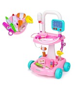 Doctor Cart Kit For Kids 3 4 5, Medical Play Set Realistic With Lights T... - £51.68 GBP