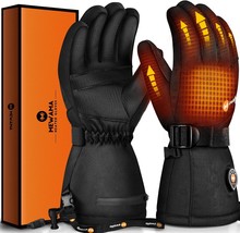 $72.99 Heated Gloves for Men Women 7.4V Battery Rechargeable Heated Ski ... - £31.38 GBP
