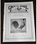 XRARE: August 1942 Grit and Steel Magazine - cock fighting game fowls - $35.00