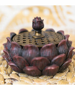 Ebros Meditation Of Buddha Lotus Flower Multiple Incense Stick Holder Fi... - $522.25 MXN