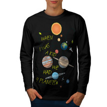 When I Was A Kid Tee Solar System Men Long Sleeve T-shirt - £12.27 GBP