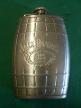Great Collectible Stainless FLASK..6oz..JACK Daniels Old #7 Brand..5&quot; - £7.41 GBP