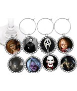 Scary horror Movies halloween  party theme wine charms markers 8 party f... - €9,26 EUR