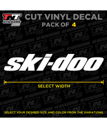Ski-Doo Ski Doo Logo Vinyl Decal Sticker – Pack of 4 – Select Size &amp; Color - $3.00+