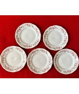 Five Vintage Jarolina Porcelain Dessert Bread Plates 6.75” POLAND Pink F... - $374.14 MXN