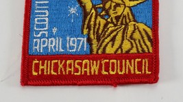 Vintage 1971 Chickasaw Laboratory Liberty April Boy Scouts BSA Camp Patch - £9.17 GBP