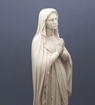 Our Lady Blessed Virgin Mary Greek Cast Marble Statue Sculpture 15.75 in - $160.04 CAD