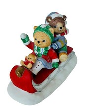Teddy Bear Figurine Calendar Katharine Stevenson Bronson anthropomorphic January - £27.57 GBP