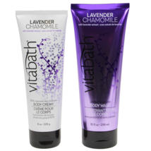 Vitabath Lavender Chamomile Body Cream &amp; Body Wash Duo Set - £21.57 GBP
