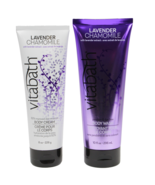 Vitabath Lavender Chamomile Body Cream &amp; Body Wash Duo Set - £21.62 GBP