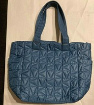 R NWB Michael Kors Winnie Quilted Nylon Blue Large Tote 35T1TW4T3C $398 Dust Bag - £94.14 GBP