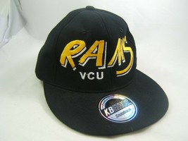 VCU Rams Virginia Commonwealth University Hat Black Snapback Baseball Cap - £11.87 GBP