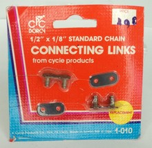 Vintage 80s Dorcy 1/2 x 1/8 Standard Bike Chain Connecting Links - NOS - £3.98 GBP