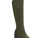 Alfani Women Block Heel Riding Boots Wylde Size US 7M Olive Green Micros... - $49.50