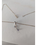 CLEARANCE Tanzanite  Necklace SS 925 Trillion  - $32.00