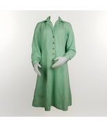 Vintage Dress Womens Sz S Mint Green Vintage Polyester Knit Retro Balloo... - $40.30