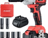 Aoben 21V Cordless High Torque Impact Wrench 1/2 Inch, Strong Brushless ... - $115.96