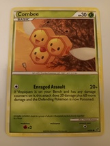 Pokemon 2010 HeartGold SoulSilver Undaunted Combee 44/90 Single Trading Card NM - $14.99