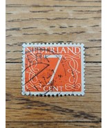 Netherlands Stamp 7c Used Orange - $2.72 CAD