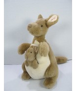 Gund Classic Pooh Kanga &amp; Roo Plush 7&quot; Stuffed Animal Toy Kangaroo Mom a... - £16.25 GBP