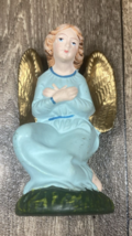 Vintage Paper Mache Nativity Kneeling Angel - £10.38 GBP