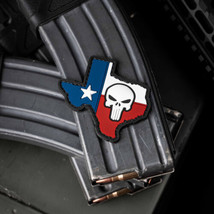 Texas State Flag With Punisher PVC Morale Patch - $5.94