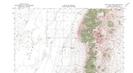 King Lear Peak Quadrangle, Nevada 1966 Topo Map USGS 15 Minute Topographic - £17.34 GBP