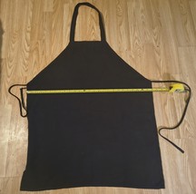 HEAVY DUTY COTTON WORK APRON, Large Black 40X26 Inch See Pictures  - $15.00