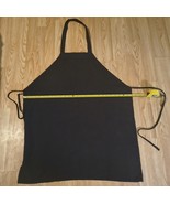 HEAVY DUTY COTTON WORK APRON, Large Black 40X26 Inch See Pictures  - $15.00
