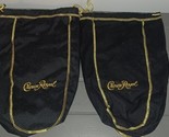 2 Crown Royal Bags Black Large 1.75L - $10.00