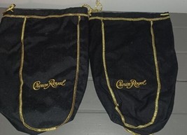 2 Crown Royal Bags Black Large 1.75L - $10.00