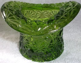 Vintage Indiana Glass Co Daisy Pattern Green Hat - £7.98 GBP