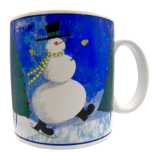 Susan Zulauf Snow Pals Snowman Coffee Mug Oneida Designs Christmas Tree ... - £14.80 GBP