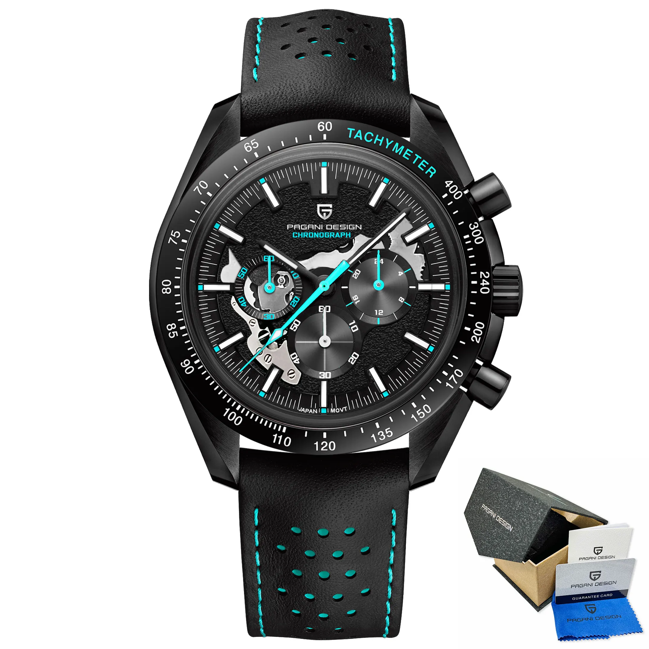 Pagani design dark side moon men s watches top brand luxury quartz watch for men speed thumb200