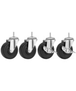 3&quot; Diameter Shelf Wire Rack Heavy Duty Caster Roller Wheels - Set of 4 -... - $41.22 CAD