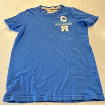 Hollister CA Men&#39;s Small T-shirt Short Sleeve Blue - £9.46 GBP