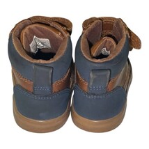 Cat & Jack Toddler Boots Size 6 Brown Navy High Top Sneakers Shoes image 4