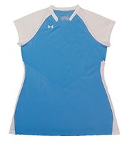 Under Armour Dig Cap Sleeve Volleyball Jersey (Large, Light Denim/White) - £12.78 GBP