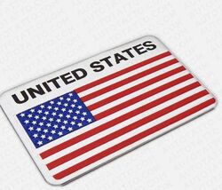 United States American USA Flag Car Door Truck 3D Sticker Decal Emblem D... - $15.74