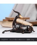 Tibetan Antelope Resin Statue Home Decoration Crafts Sculpture Desktop O... - £50.99 GBP