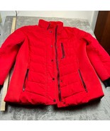 London Fog Womens Coat Red XL Puffer winter no hood  no belt heavy - $25.36
