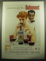 1957 Dubonnet Aperitif Advertisement - Where hearts are gay.. there&#39;s Dubonnet - £14.82 GBP