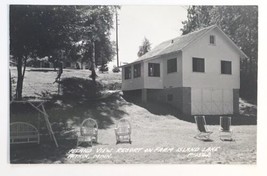 RPPC Island View Resort on Farm Island Lake Aitkin Minnesota P-1562 B&amp;W Unposted - $15.00