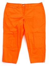 Jones New York Signature Woman Orange Cotton Stretch Pants Women&#39;s NWT - $74.99