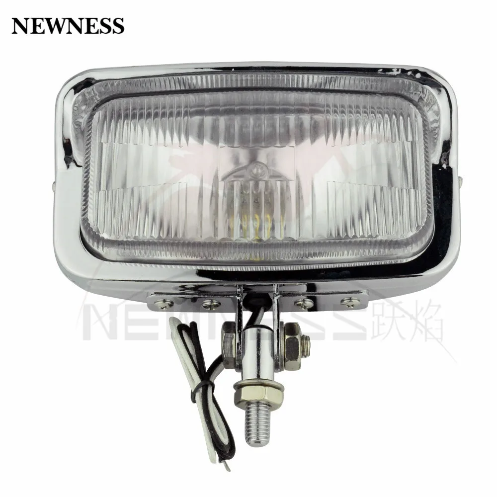 Motorcycle Headlight Cafe Racer Square Head Light Square Rectangle Light  Harley - £617.45 GBP