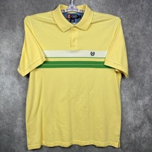 Chaps By Ralph Lauren Polo Shirt Mens Large Yellow Classiccore Casual Retro VTG - £8.75 GBP