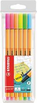 Stabilo 88-6-1 Water-Based Pen, Point 88, Neon Colors, 6 Color Set, Neon... - £11.74 GBP